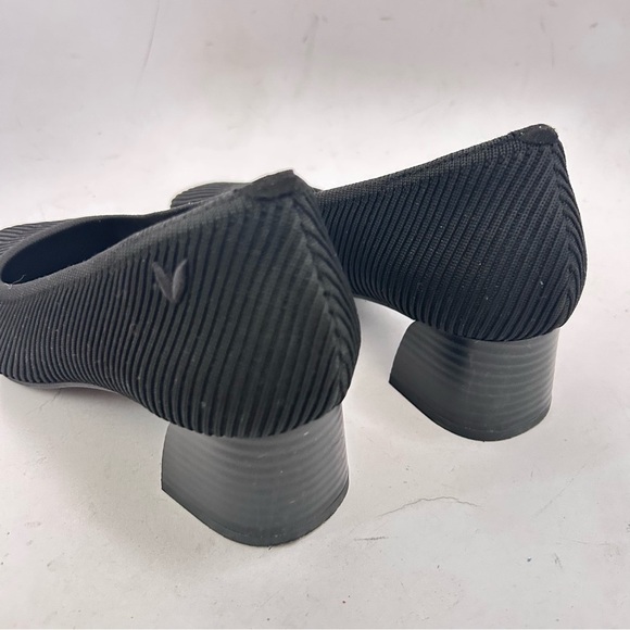 VIVAIA Melody Pro Square-Toe Chunky Heels Size 39 us 8 Black Stretch Upper - Picture 6 of 13